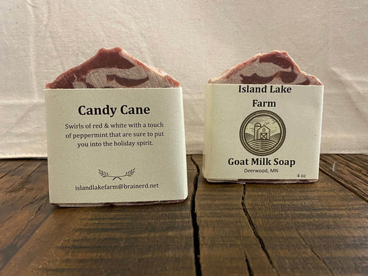ILF Candy Cane Goat Milk Soap